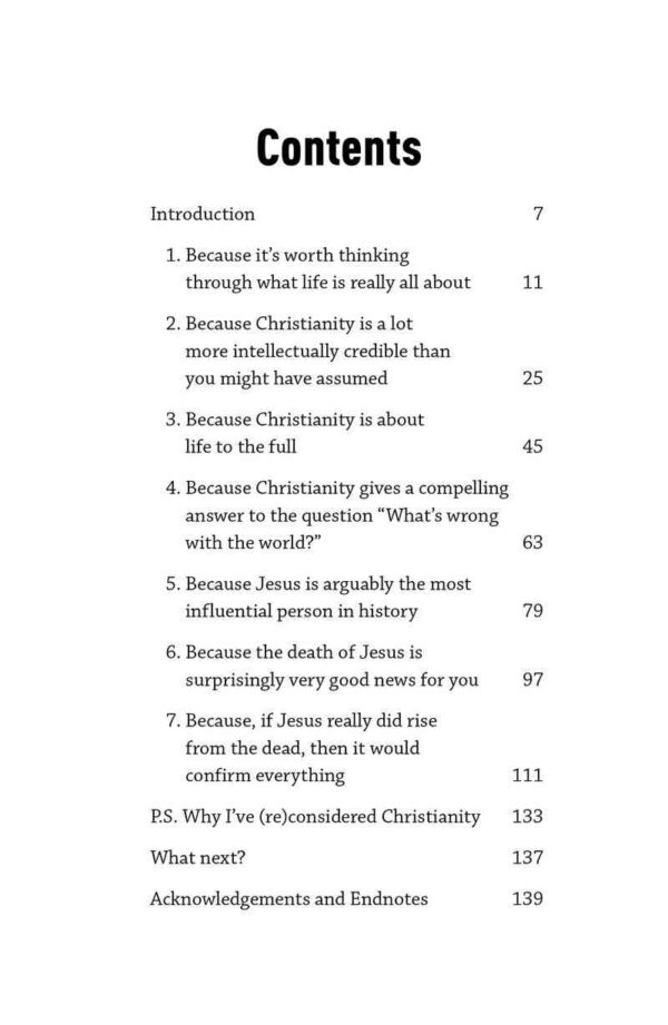 Seven Reasons to (Re)Consider Christianity
