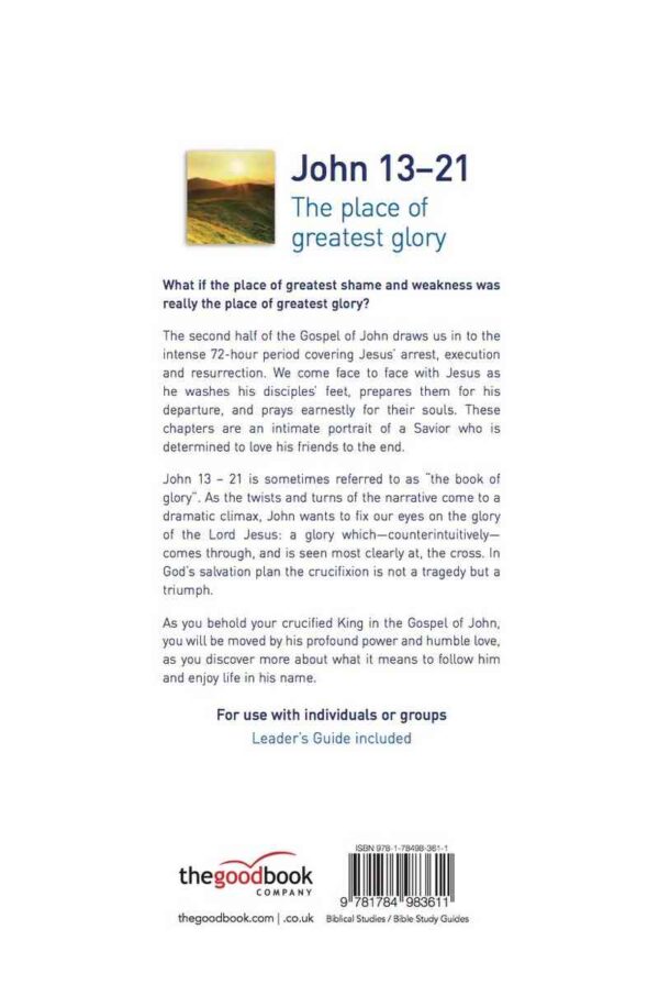 John 13-21: The place of greatest glory