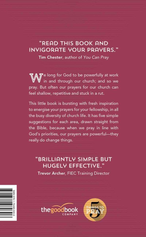 5 Things Pray Church Front Cover