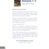 Romans 1-7: The gift of God