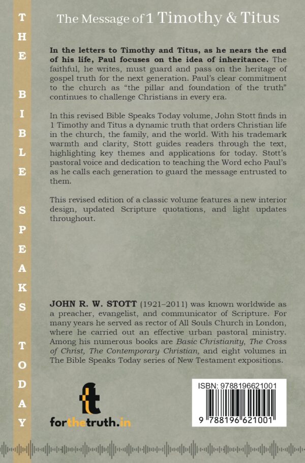 The Message of 1 Timothy & Titus